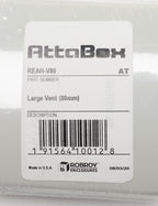 AttaBox enclosure vent, 80mm, polycarbonate.-REAH-V80
