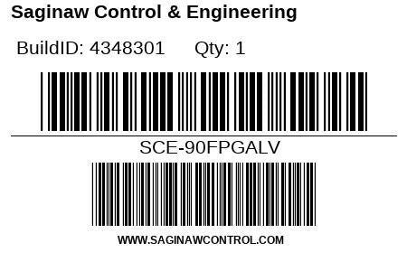 Saginaw NextGen series subpanel filler plate, 86in/90in, galvanized steel.-SCE-90FPGALV