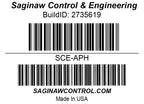 Saginaw pull handle, 4in, aluminum. Mounting hardware included.-SCE-APH