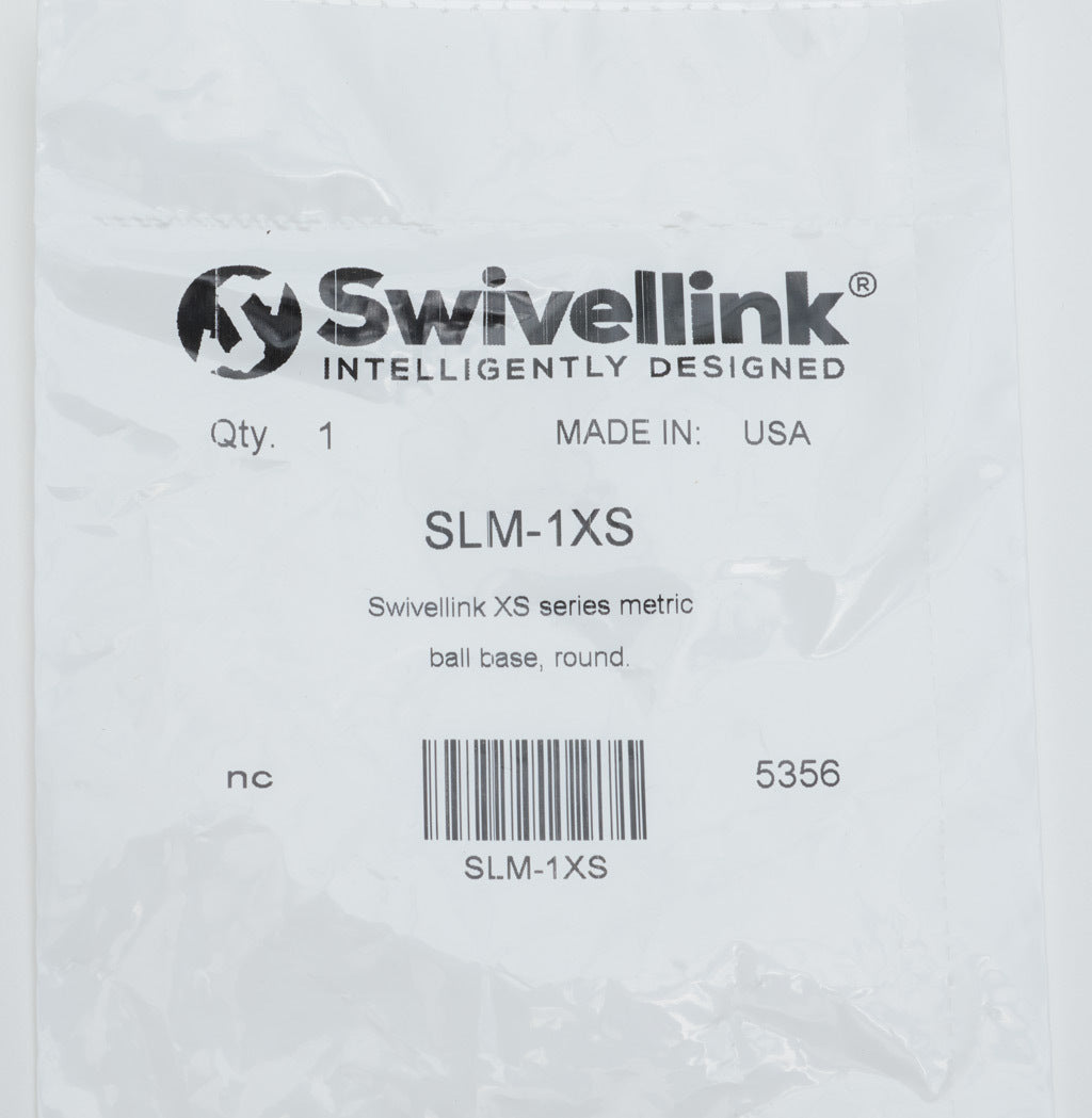 Swivellink XS series metric ball base, round.-SLM-1XS
