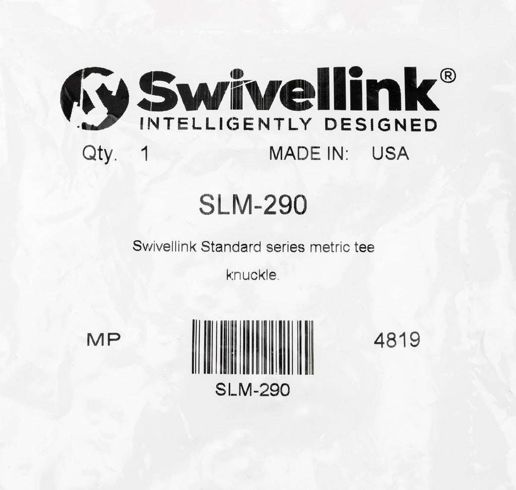 Swivellink Standard series metric tee knuckle.-SLM-290