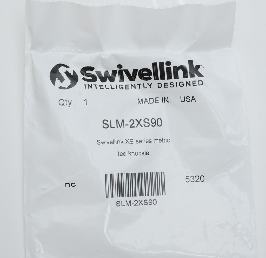Swivellink XS series metric tee knuckle.-SLM-2XS90