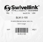 Swivellink Standard series metric link, 100mm length.-SLM-3-100