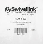 Swivellink Standard series metric link, 200mm length.-SLM-3-200