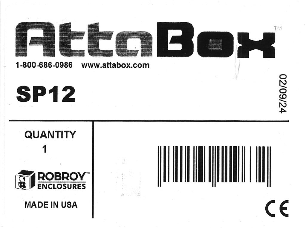 AttaBox subpanel, side mount, 3003-H14 aluminum. For use with AH12106xxx and AHF12106x Heartland series enclosures.-SP12