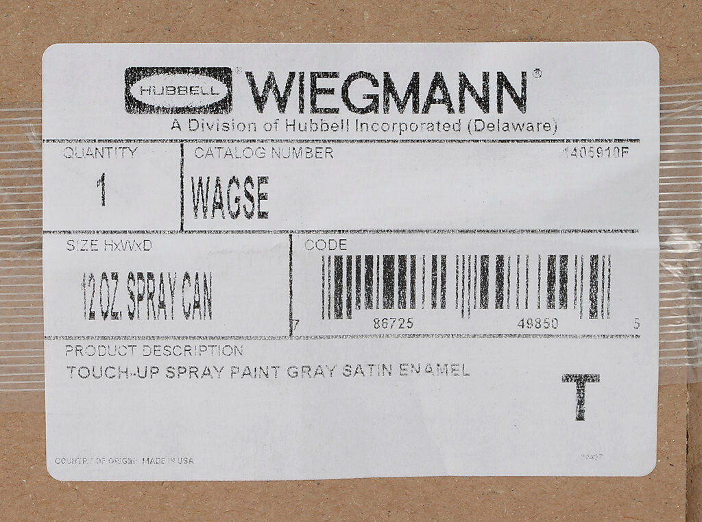 Wiegmann touch-up paint, 12 ounce spray, ANSI 61 gray.-WAGSE