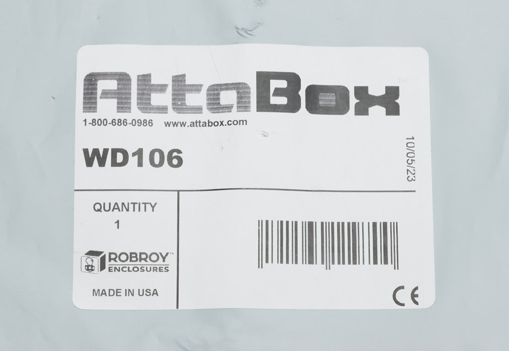 AttaBox shelf, weight distribution, 10 x 6in, aluminum. (2) screws and (2) slot nuts included.-WD106