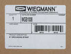 Wiegmann enclosure grounding strap, 8in length.-WGS1008