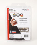 Wiha precision screwdriver set, slotted, 6 pieces, free-spinning cap.-WT26090