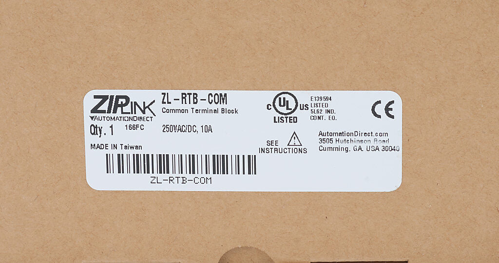ZIPLink common terminal module, 40-pole, DIN rail mount.-ZL-RTB-COM