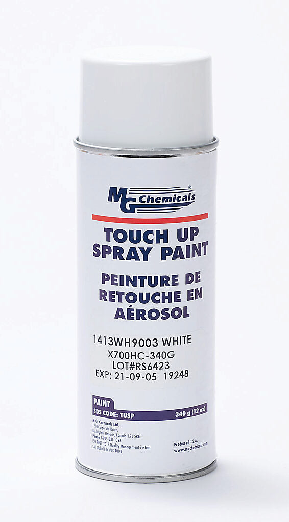 Hammond touch-up paint, 12 ounce spray, RAL 9003 white.-1413WH9003