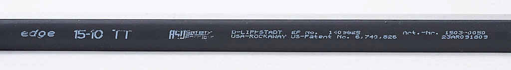 ASO Safety Solutions safety contact edge, 15 x 10mm, 1.2ft length, pigtail, 8.2ft/2.5m cable length. Aluminum mounting rail included. Preassembled with 8.2k ohm resistor for 2-wire installation.-1501-1464