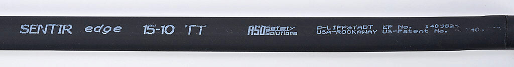 ASO Safety Solutions safety contact edge, 15 x 10mm, 2ft length, pigtail, 8.2ft/2.5m cable length. Aluminum mounting rail included. Preassembled with 8.2k ohm resistor for 2-wire installation.-1501-1467