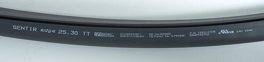 ASO Safety Solutions safety contact edge, 25 x 30mm, 20ft length. Purchase required end caps separately.-1502-2112