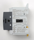 Socomec SIRCO M series rotary disconnect switch, load break capable, 3-pole, 600 VAC, 32A, 65kA SCCR, DIN rail or panel mount, UL 508 rated, front or side operated, accepts 5 x 5mm size shaft.-22003003