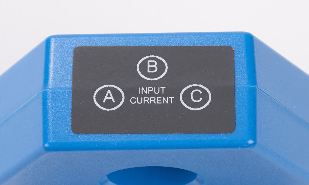 AcuAMP AC current transducer, 3-phase, fixed core, 0-100, 0-150, or 0-200A selectable sensing range, 4-20 mA output.-3ACT200-42-24-F