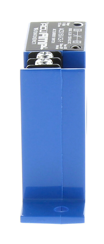 AcuAMP AC current switch, fixed core, 1-150A sensing range, 1-150A adjustable trip point, 15-turn potentiometer, solid state switch, N.C. output, 0.2A @ 135 VAC/VDC output rating.-ACS150-CE-F