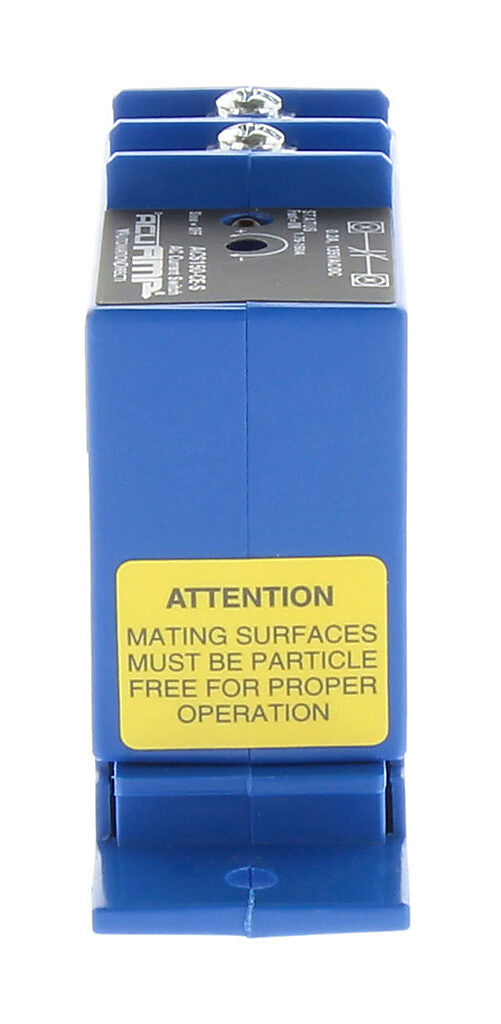 AcuAMP AC current switch, split core, 1.75-150A sensing range, 1.75-150A adjustable trip point, 4-turn potentiometer, solid state switch, N.C. output, 0.2A @ 135 VAC/VDC output rating.-ACS150-CE-S
