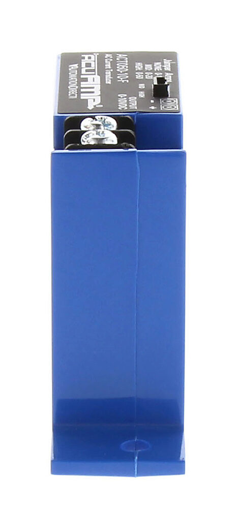 AcuAMP AC current transducer, 1-phase, fixed core, 0-10, 0-20, or 0-50A selectable sensing range, 0-10 VDC output.-ACT050-10-F