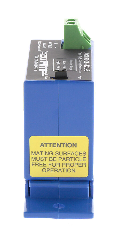 AcuAMP AC current transducer, 1-phase, split core, 0-2 or 0-5A selectable sensing range, True RMS, 4-20 mA output.-ACTR005-42L-S