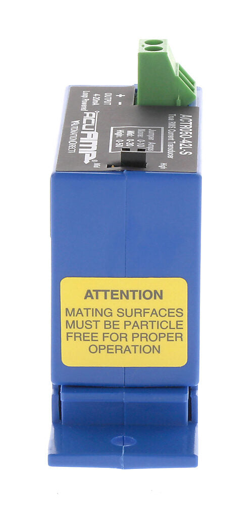 AcuAMP AC current transducer, 1-phase, split core, 0-10, 0-20, or 0-50A selectable sensing range, True RMS, 4-20 mA output.-ACTR050-42L-S