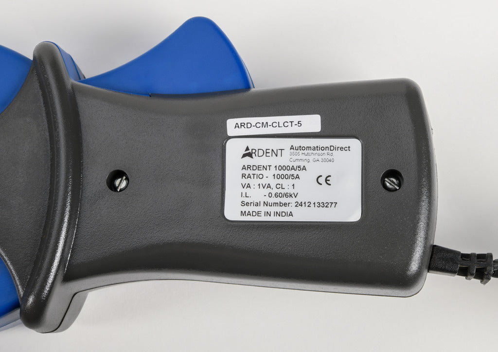 ARDENT clamp-on current probe, CAT III 600V, 10-1000A. For use with ARD-MM612, ARD-IT30. Instruction manual included.-ARD-CM-CLCT-5