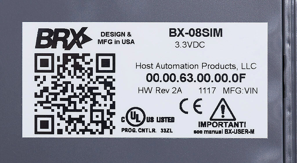 BRX simulator input module, 8-point.-BX-08SIM