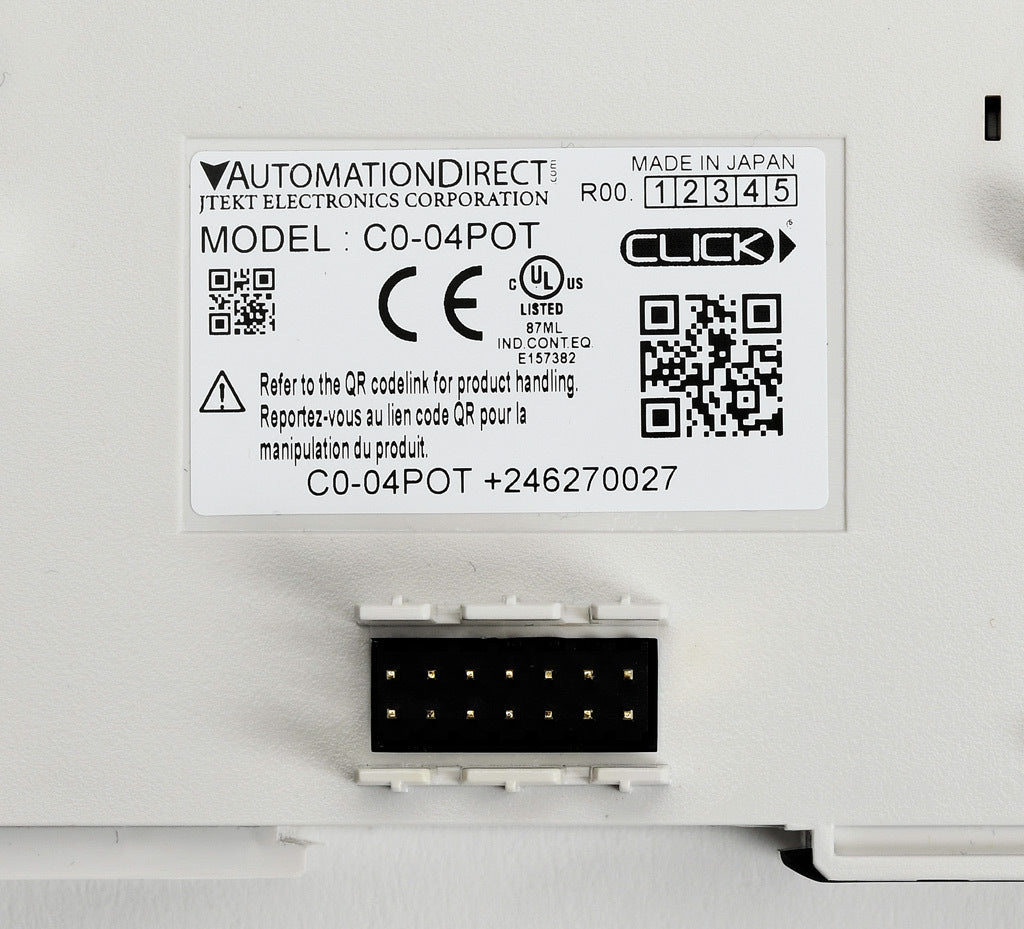 CLICK simulator input module, 4-channel, potentiometer, 12-bit.-C0-04POT