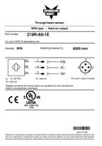 PHOTO 18MM METAL RECEIV NPN AXIAL OPTIC Q/D-C18R-AN-1E