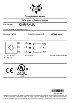 PHOTO 18MM METAL RECEIV NPN RIGHTOPTIC CAB-C18R-AN-2A