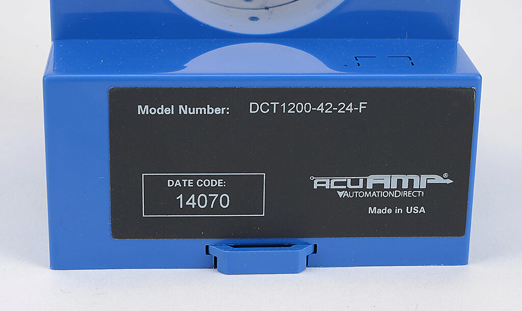 AcuAMP DC current transducer, large aperture fixed core, 0-1200A sensing range, 4-20 mA output.-DCT1200-42-24-F
