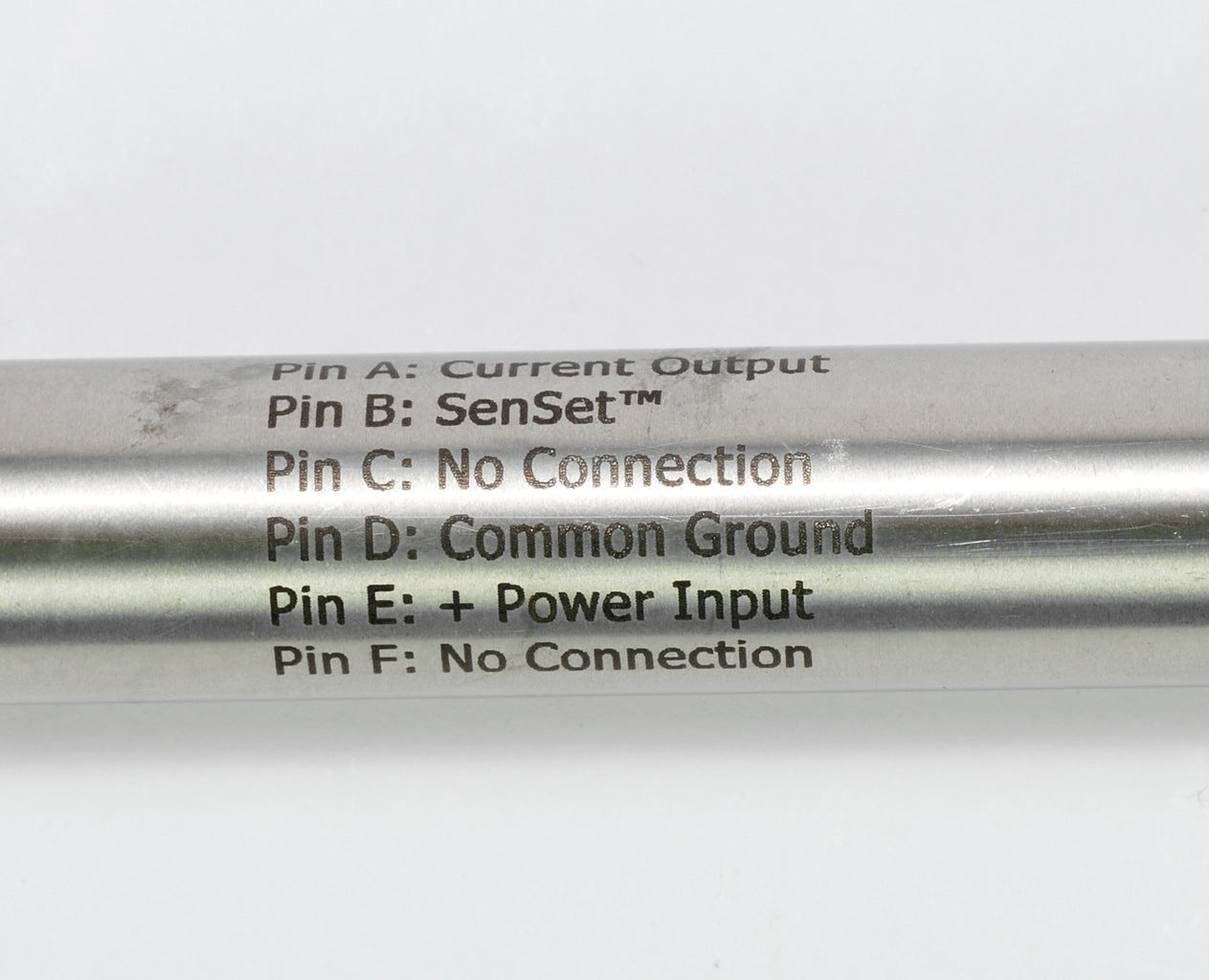 Alliance Sensors inductive linear position sensor, spring loaded slide, 50mm stroke, 4-20 mA output, 19mm diameter x 129.0mm body, 1/2-20 UNF mount, 6-pin PT0.-GHSI19-050A-02-20S