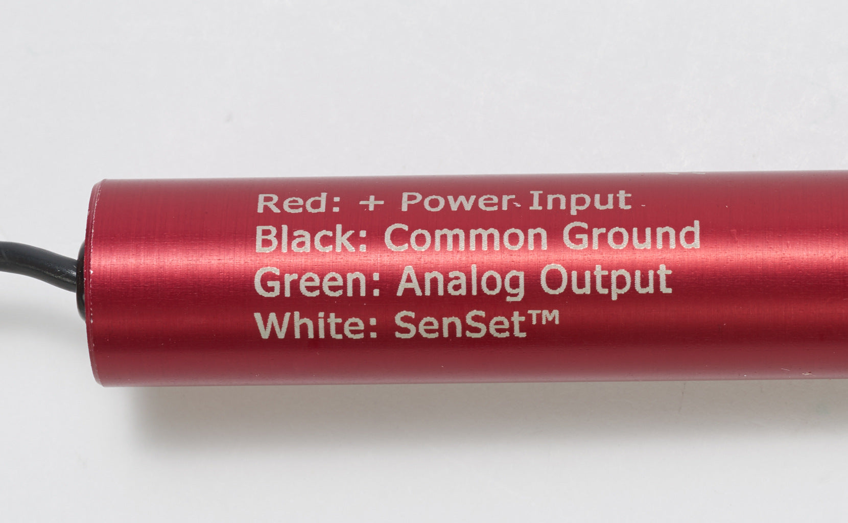 Alliance Sensors inductive linear position sensor, spring loaded slide, 25mm stroke, 0-10 VDC output, 19mm diameter x 101.6mm body, M18 x 1 mount, pigtail, 3.2ft/1m cable length.-LRSE18-025A-00-10A