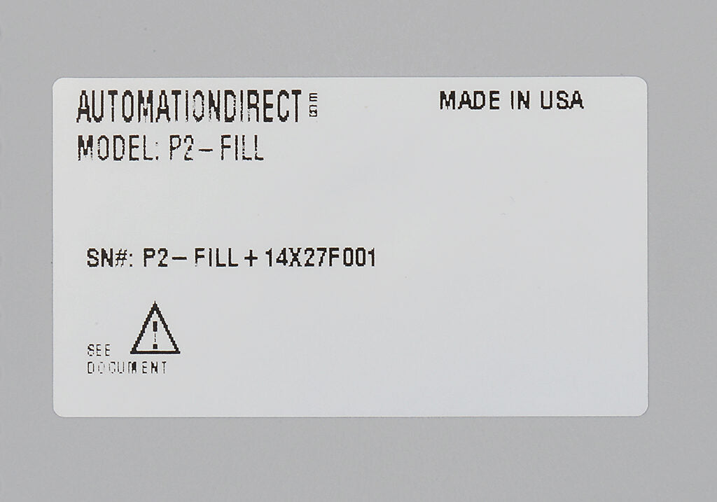 Productivity2000 filler module.-P2-FILL