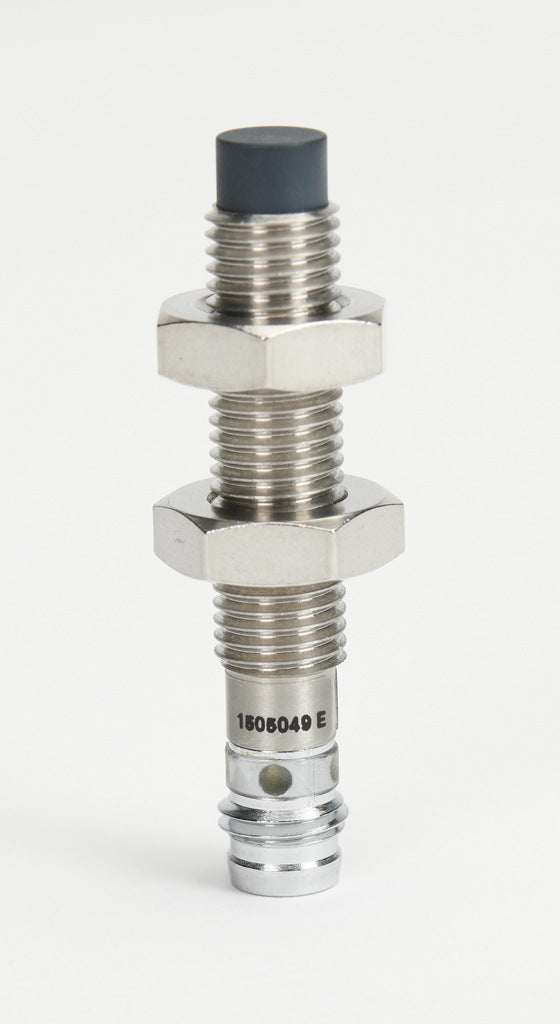 AchieVe inductive proximity sensor, tubular, 8mm diameter x 45mm body, 304 stainless steel housing, PNP, N.O. output, 2.5mm sensing distance, non-flush, 4.5 kHz switching frequency, IP67, 3-pin M8 quick-disconnect.-PAE-AP-2F
