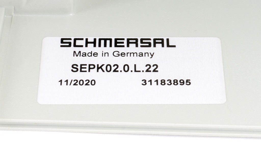 Schmersal control panel, two-hand safety, plastic, empty enclosure.-SEPK02.0.L.22