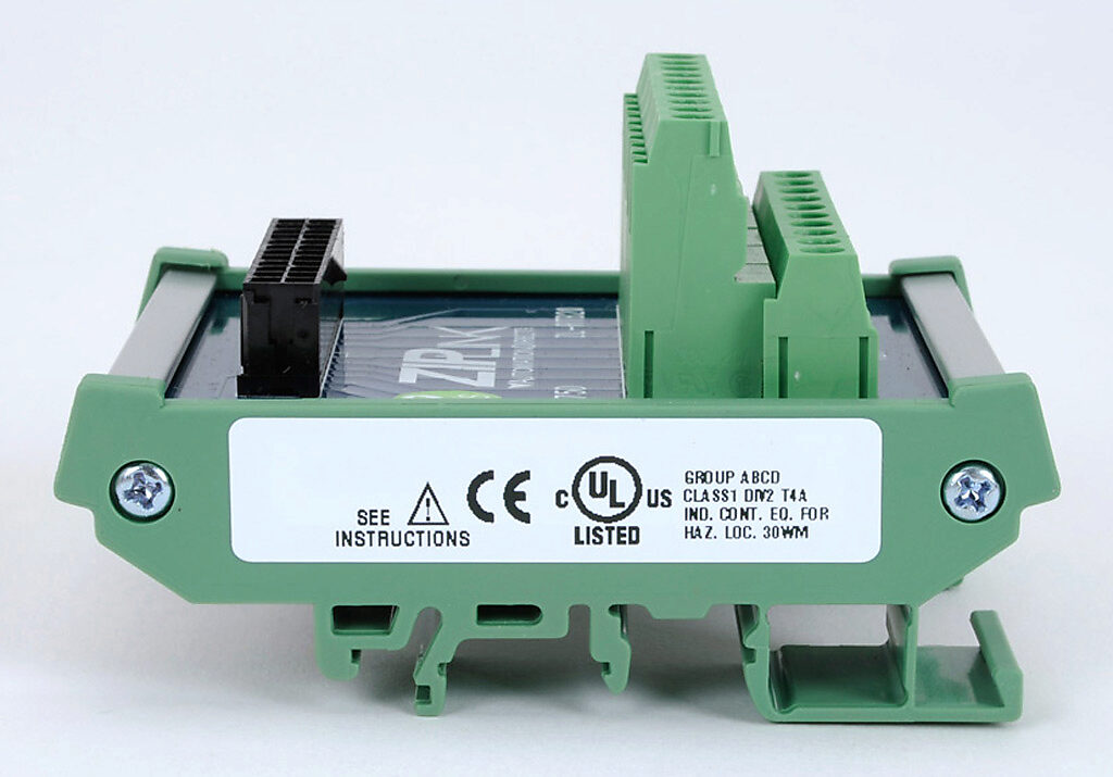 ZIPLink feedthrough module, 20-pole, DIN rail mount.-ZL-RTB20