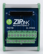 ZIPLink feedthrough module, 20-pole, DIN rail mount.-ZL-RTB20