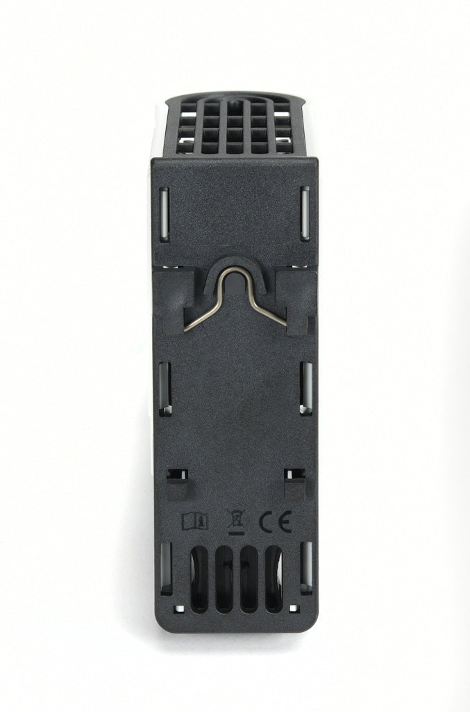 Stego enclosure heater, 30W heating capacity, touch-safe PTC resistor heating element, 120-240 VAC/VDC operating voltage, 50/60 Hz, 35mm DIN rail or panel mount.-06402.0-00