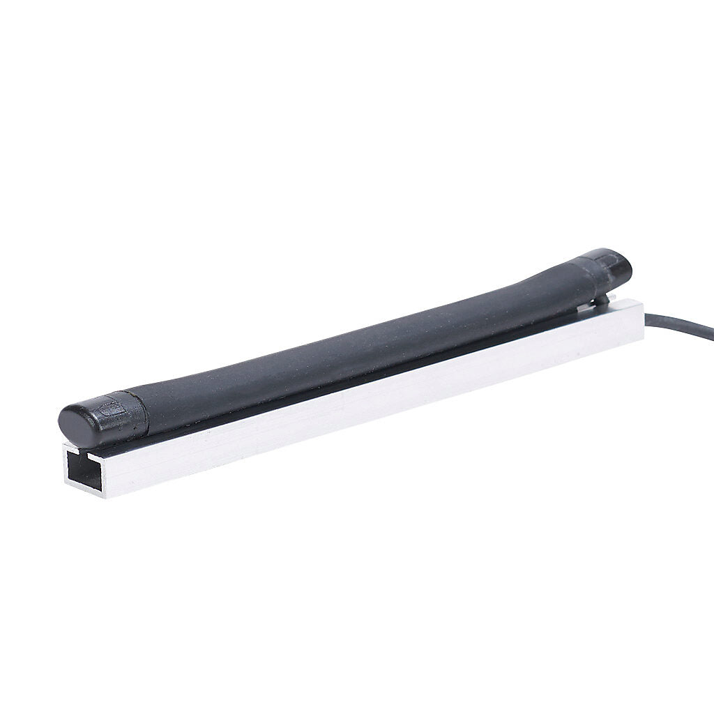 ASO Safety Solutions safety contact edge, 15 x 10mm, 6in length, pigtail, 8.2ft/2.5m cable length. Aluminum mounting rail included. Preassembled with 8.2k ohm resistor for 2-wire installation.-1501-1461