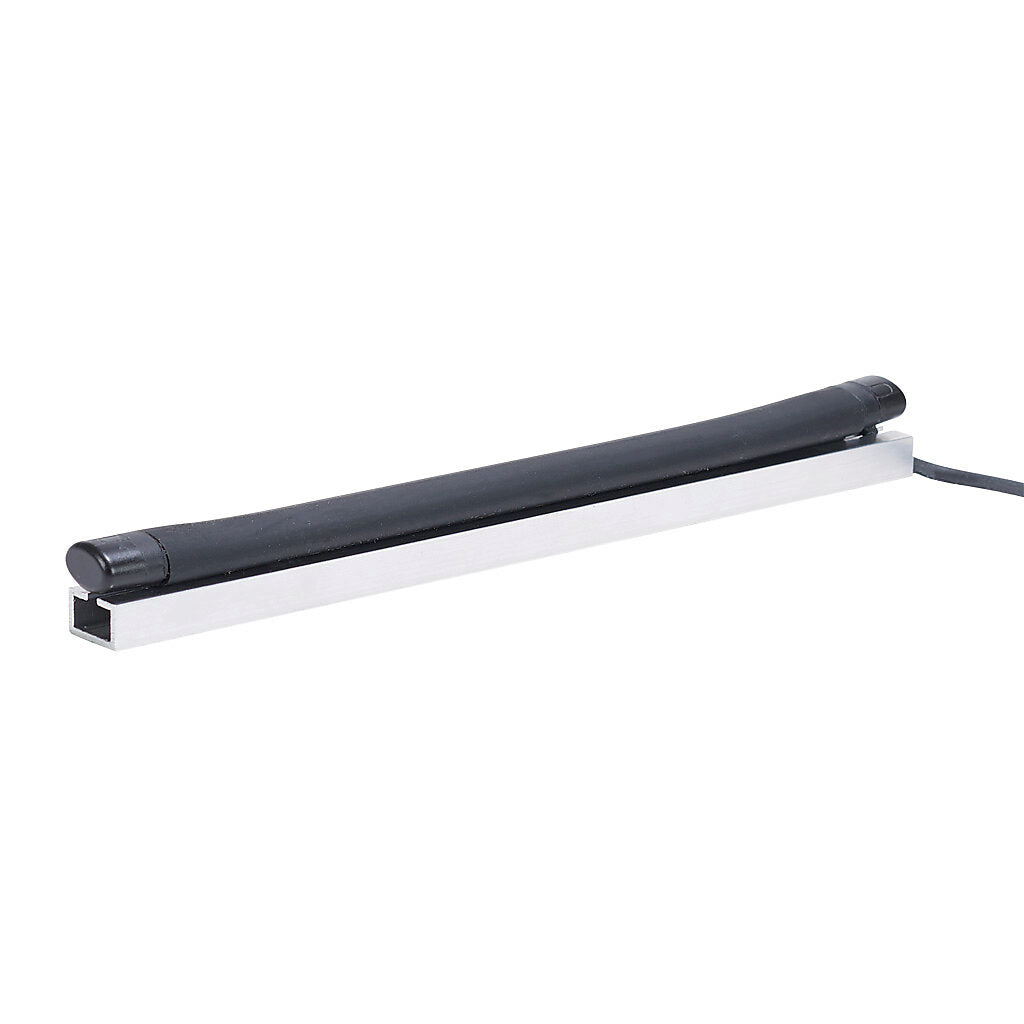 ASO Safety Solutions safety contact edge, 15 x 10mm, 8in length, pigtail, 8.2ft/2.5m cable length. Aluminum mounting rail included. Preassembled with 8.2k ohm resistor for 2-wire installation.-1501-1462