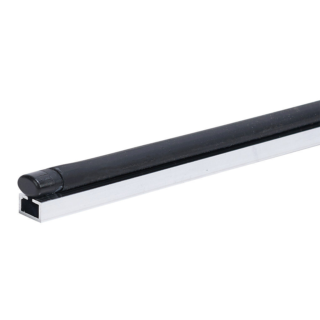 ASO Safety Solutions safety contact edge, 15 x 10mm, 2.5ft length, pigtail, 8.2ft/2.5m cable length. Aluminum mounting rail included. Preassembled with 8.2k ohm resistor for 2-wire installation.-1501-1468