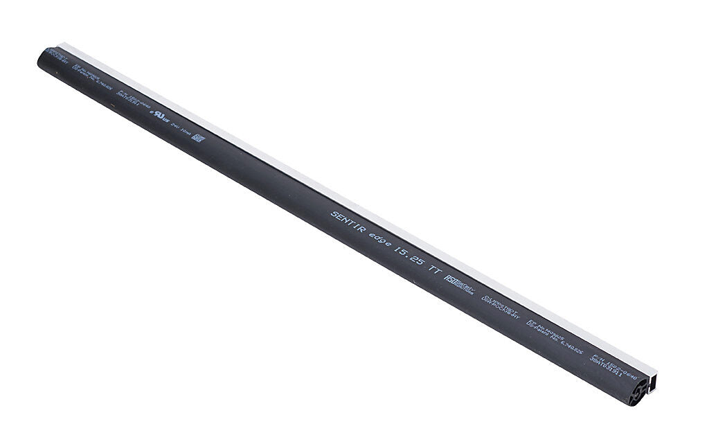 ASO Safety Solutions safety contact edge, 15 x 25mm, 2ft length. Aluminum mounting rail included. Purchase required end caps separately.-1502-4730