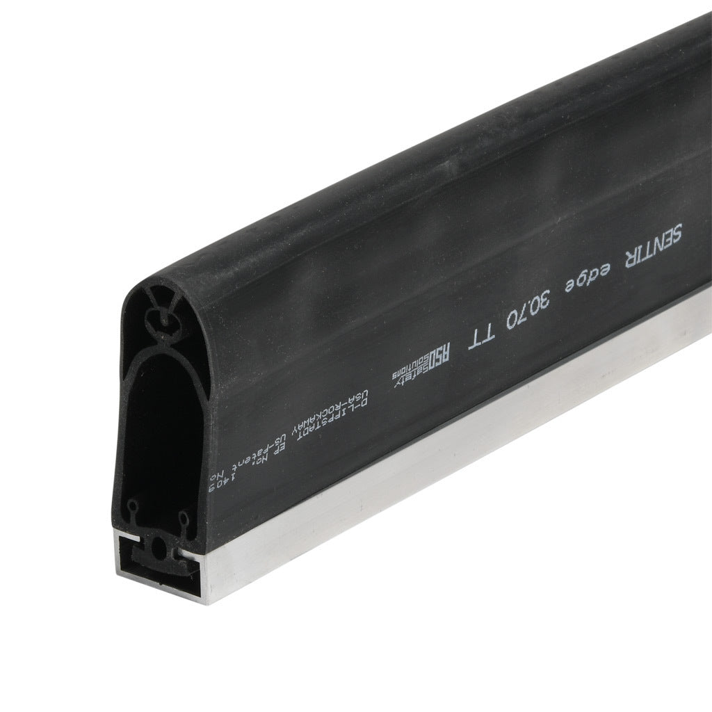 ASO Safety Solutions safety contact edge, 30 x 70mm, 2ft length. Aluminum mounting rail included. Purchase required end caps separately.-1502-6230