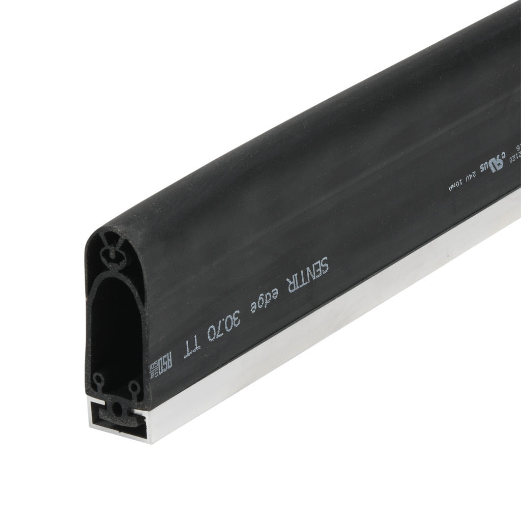 ASO Safety Solutions safety contact edge, 30 x 70mm, 5ft length. Aluminum mounting rail included. Purchase required end caps separately.-1502-6231