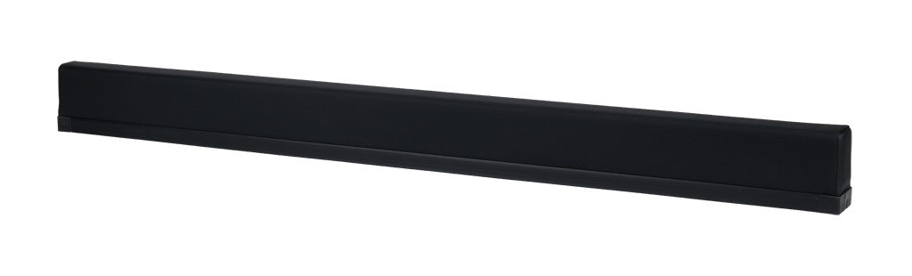 ASO Safety Solutions safety contact bumper, 60 x 100mm, 4ft length, black, (1) 3-pin male M8 connector and (1) 3-pin female M8 connector, 4.7in/120mm cable length. Aluminum mounting rail included.-1701-6190