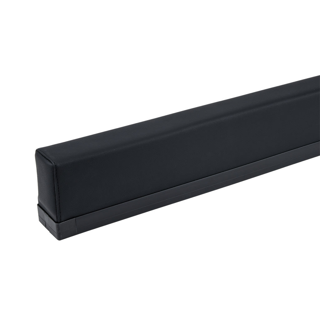 ASO Safety Solutions safety contact bumper, 60 x 100mm, 5ft length, black, (1) 3-pin male M8 connector and (1) 3-pin female M8 connector, 4.7in/120mm cable length. Aluminum mounting rail included.-1701-6200