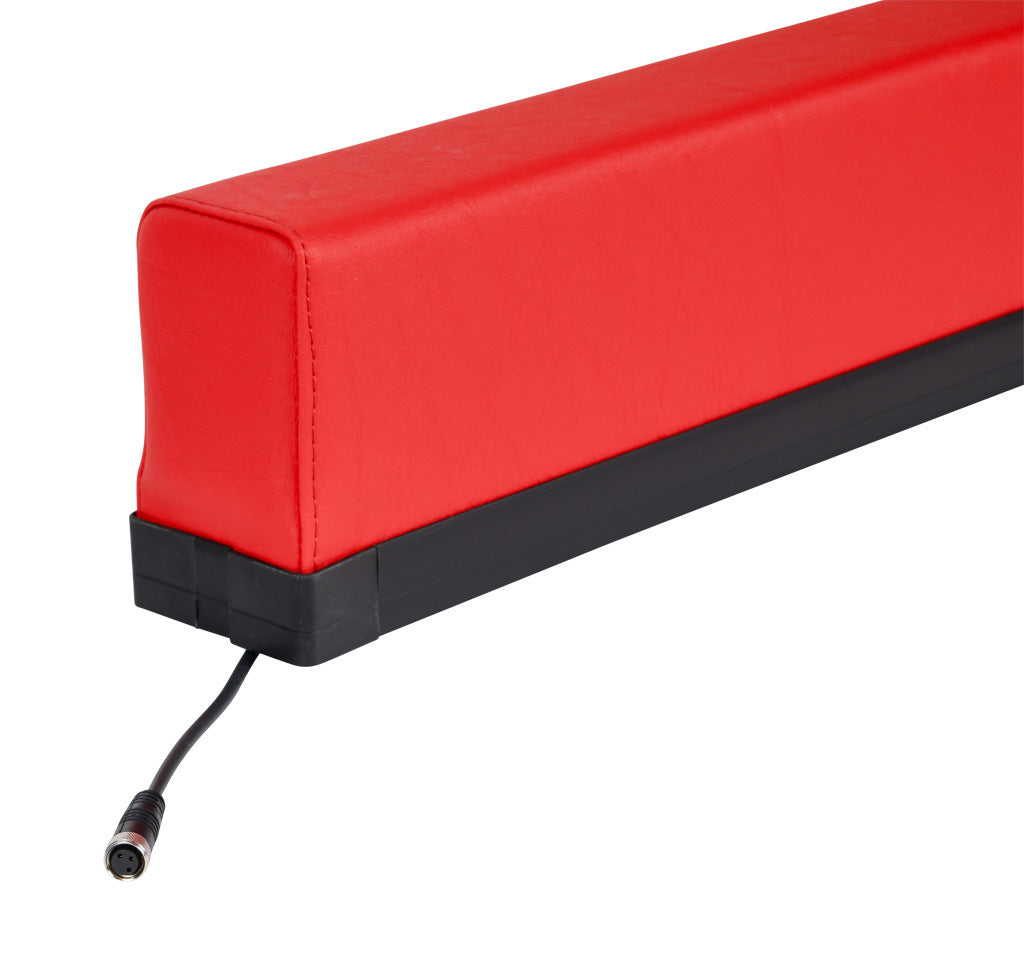 ASO Safety Solutions safety contact bumper, 60 x 100mm, 1.5ft length, red, (1) 3-pin male M8 connector and (1) 3-pin female M8 connector, 4.7in/120mm cable length. Aluminum mounting rail included.-1701-6220