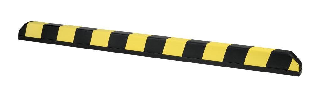 ASO Safety Solutions tapered safety contact bumper, 60 x 100mm, 5ft length, yellow and black, (1) 3-pin male M8 connector and (1) 3-pin female M8 connector, 4.7in/120mm cable length. Aluminum mounting rail included.-1701-6360