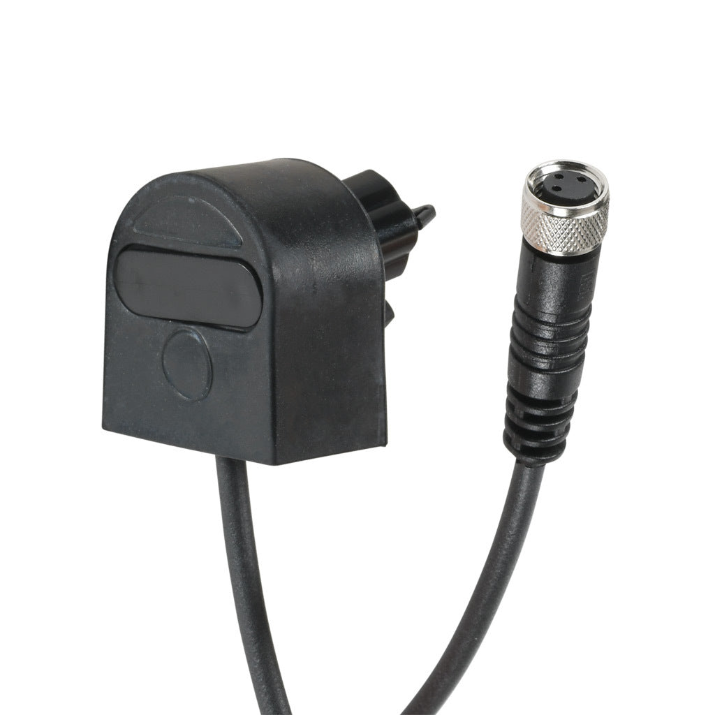 ASO Safety Solutions safety contact edge end cap, 1.6ft/0.5m cable length, 3-pin female M8. For use with 25 x 30mm safety contact edge.-1804-2206